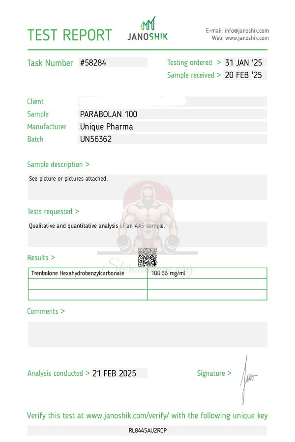 Parabolan Unique Pharma