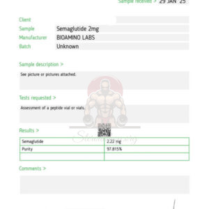 Semaglutide 2mg Ozempic Bioamino Labs